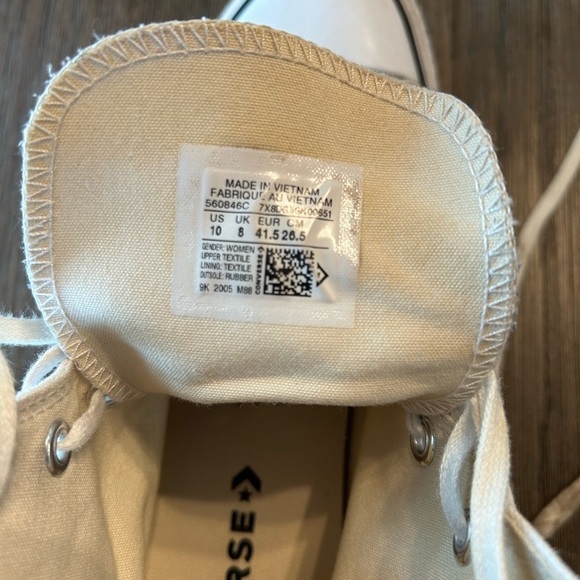 Women's Converse Chuck Taylor All Star Canvas High Platform Sneakers. Size 10. - Picture 6 of 11